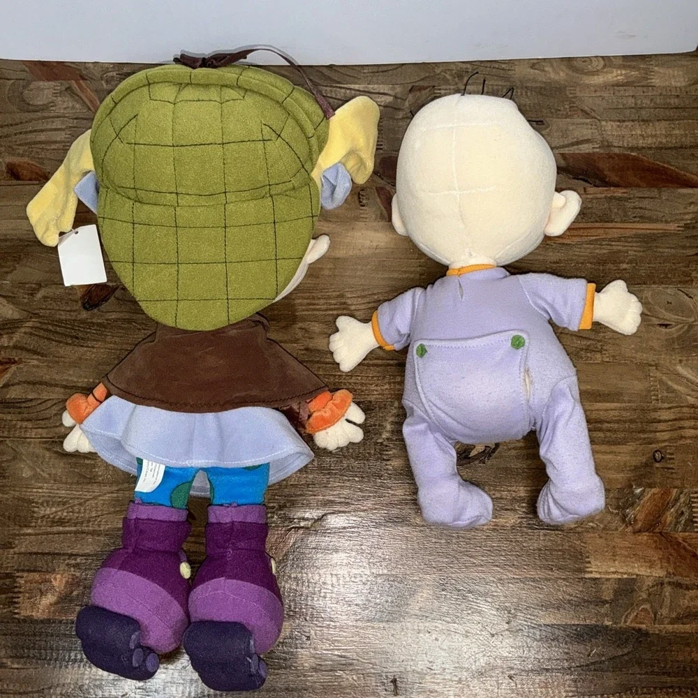 Rugrats Plush Lot Angelica Blockbuster Exclusive & Dil Nickelodeon Stuffed Toys